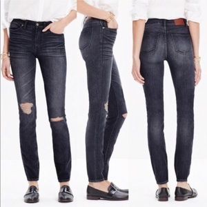 Madewell high riser skinny jean in Kincaid wash